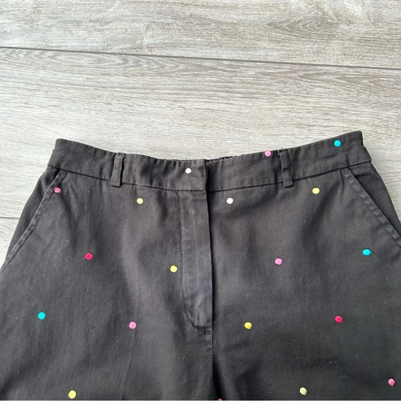 JM Collection Embroidered  Multicolor Polka Dot Capri Pants - Picture 4 of 12